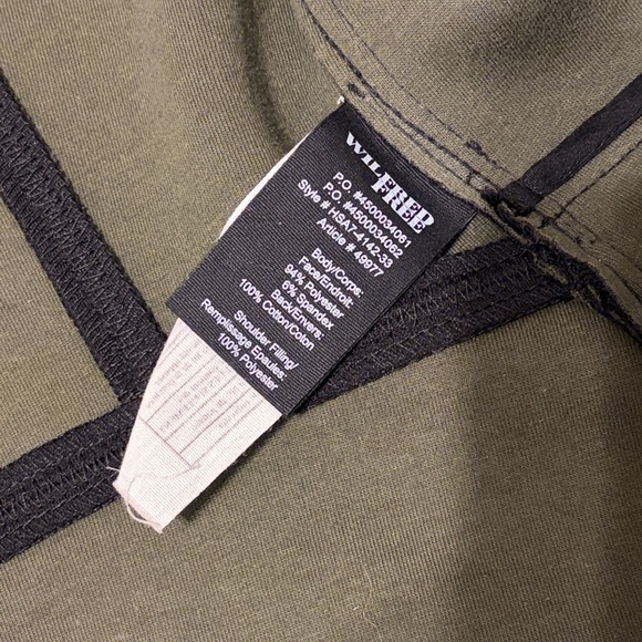 Wilfred Black Moto Jacket Structured Biker Style Quilted Shoulders & Hardware - Picture 7 of 7